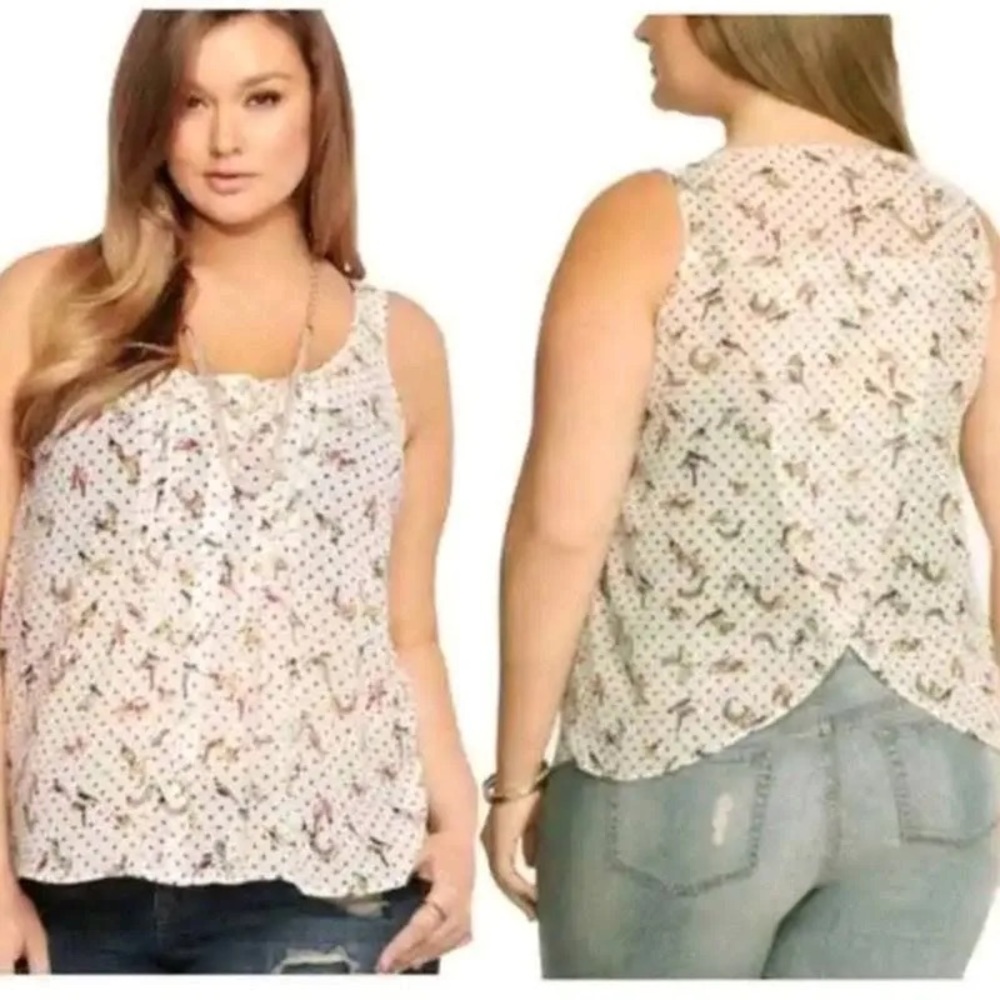 Torrid sleeves bird shirt